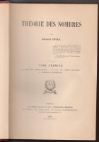 Theorie des nombres Tome Premier