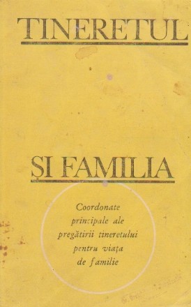 Tineretul si familia. Coordonate principale ale pregatirii tineretului pentru viata de familie