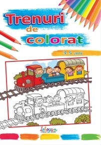 Trenuri de colorat, 3-5 ani