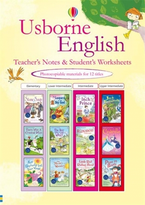 Usborne English teacher's notes and student's worksheets