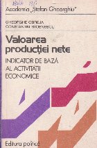 Valoarea productiei nete - indicator de baza al activitatii economice