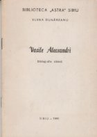 Vasile Alecsandri - Bibliografie sibiana