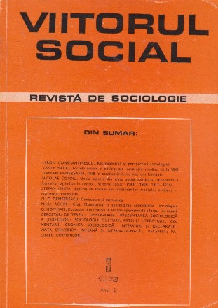Viitorul Social. Revista de Sociologie, Nr. 3/1973