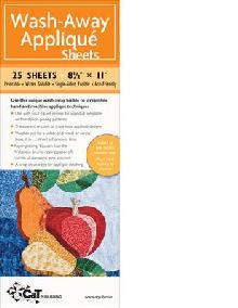 Wash-Away Applique Sheets
