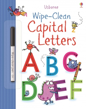 Wipe-clean capital letters
