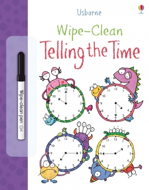 Wipe-clean telling the time