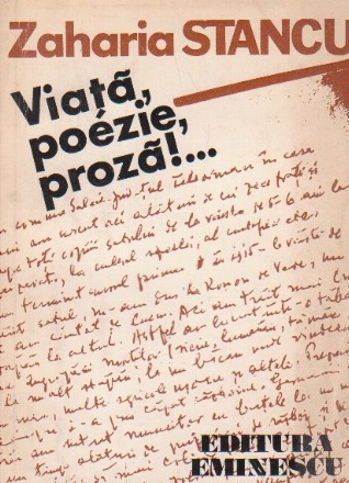 Zaharia Stancu: Viata, Poezie, proza!... Confesiunile lui Darie